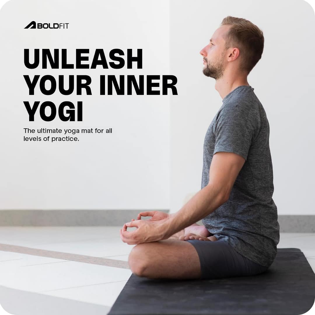 Boldfit Yoga Mats for Women and Men NBR Material with Carrying Strap, Extra Thick Exercise Mats for Workout Yoga Mat for Women for Workout, Yoga, Fitness, Exercise Mat Anti Slip Yoga Mats - Image 2